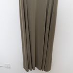 Michael Kors Womens Maxi Dress Olive Green Sleeveless Minimalist Chic Lagenlook Green Size L Photo 3