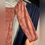 Faded Rose pink ruffled dress with elastic waist #dresses rosy pink, ruffled, Brown Photo 2