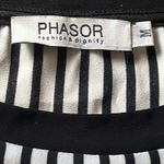 PHASOR Women's‎ M Stripe Blouse Top Flowy Neutal Business Casual Office White Size M Photo 4