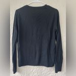 J.Crew  classic black 100% Merino Wool scoop neck pullover sweater; size L Photo 6