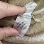 We Wore What Dress Womens Large Tan Scrunchie Linen Smocked Bodice Midi Sundress Photo 5