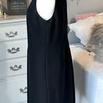 J Howard Black Shift Dress White Embroidered Lace Womens Holiday Party Office 12 Photo 8