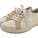 Dansko Olisa Canvas Floral Sneaker Beige Tan Comfy Walking Shoe Women’s Size 40 Photo 5