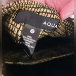 AQUA  gold metallic foil twist back romper XS/S Photo 4