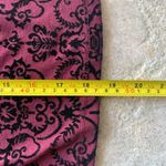 Flash Maroon black velvet pencil skirt Size XS Photo 6