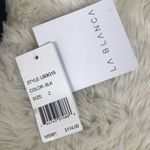 La Blanca ‎ Classic Black Ruched One Piece Swimsuit Cutout Twist Front Size 2 New Photo 5