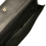 Gucci  GG Black Leather and Canvas Long Wallet Photo 4