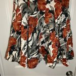 The Limited  Brown-Orange/Grey/Cream Floral Aline Skirt XS Photo 3