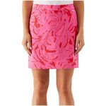 Rafaella  Stretch Skort Women's Size XL Pressed Palms‎ Carmine Rose Pockets NEW Photo 3