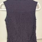 Banana Republic purple print sleeveless button down size small Photo 1