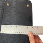 Michael Kors - Black Gold MK Logo Print Shoulder Bag / Purse / Handbag Carry All Photo 7