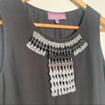 Vivienne Tam  Black 100% Silk Dress Size 4 Photo 8