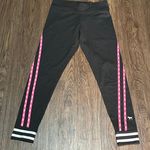 PINK - Victoria's Secret Victoria’s Secret PINK Gray White Pink Yoga Leggings Pants Size Medium Photo 1