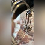 ALEX AND ANI  Charm Bangle Bracelets “Because I Love You” and “Love” Silver tone Photo 1