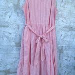 Barbour Azalea Midi Dress Hibiscus Gingham Cotton Seersucker Coastal Preppy 14 Photo 2