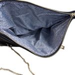 Madison West  Stud Accent Fold-Over Clutch Crossbody Black with Gold Hardware Photo 5