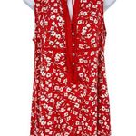 Spiritual Gangster Red Floral Romper with Tassels Size Small Photo 0