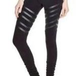 Alo Yoga ALO High Waist Goddess Leggings in Black Gloss Stripe Size Small Photo 0