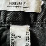 Forever 21 Black Frayed Jean Shorts size 26 Photo 3