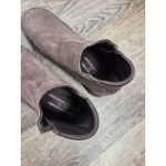 Skechers  Bikers-Zippiest-Moc-Toe Outside Zip Bootie Ankle Boots Shoes Brown 7 Photo 2