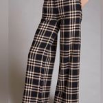 Maeve Plaid Wide-Leg High Waisted Pants Anthropologie Photo 1