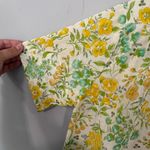 Vintage 1960s Floral Print House Coat Dress Approx Women's Size Medium / Large Photo 4