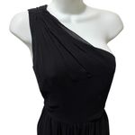 Banana Republic  100% SILK One Shoulder Maxi Dress Sz 8 Gown Vintage Y2K Witchy Photo 2