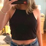 H&M Black Crop Top Photo 0