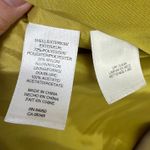 AK Anne Klein Chartreuse Belted Trench Coat XL Lightweight Modern Utility Yellow Photo 10