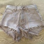 BDG Urban Outfitters - Cheeky Denim Shorts in Light Tan Photo 0