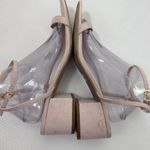 Lulu’s Sandals Womens 11 Ankle Strap Nude Blush Low Block Heel Wedding Party Pink Photo 1