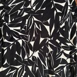 TALBOTS Cropped Dress Pants Sz 8 Black & White Leaves Side Zip Photo 3