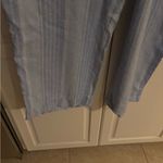 Elie Tahari Tahari Linen Blend Pants‎ Size XL blue Cropped Length Relaxed Wide Leg Striped Photo 4