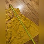 Anthropologie Maeve Golden Yellow Embroidered Dress Photo 8