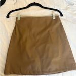 Princess Polly Elegant Tan leather Skirt Photo 1