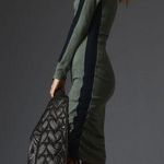 Anthropologie DAILY PRACTICE BY XS Petite LONG-SLEEVE COLORBLOCK POLO MIDI DRESS Photo 0