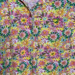 Magnolia Lane Floral Masters Sleeveless Collared Top Bright Golf Pickleball SZ L Size L Photo 2