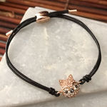 Fossil  Cat Pave Rhinestone Slider Bracelet Photo 0