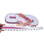 Skechers Vintage Y2K White Pink Thong Sandals Women’s 11 Chunky Plaid Comfort Photo 7