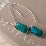 Silpada  OASIS Sterling Silver 925 Turquoise Drop Earrings NIB HTF Photo 13