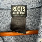 Roots  Athletics blue gray soft full zip hooded sweatshirt pockets size large Photo 4