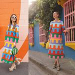 Tuckernuck 🆕  x ATLANTIC PACIFIC Del Mar Disco Hutton Dress Multicolor Sz M Photo 2