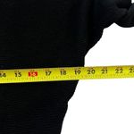 Carmen Marc Valvo  Black Crop Sweater Women Size Medium | 35-27 Photo 6