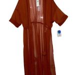 Abercrombie & Fitch NEW NWT Red Sheer Lace Polka Dot Boho Kimono Robe Size OS Photo 0