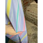 nap dress kitten bow long sleeve purple blue yellow diagonal stripe Size XL Photo 8