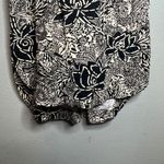 Holding Horses  Floral Print Midi Dress Size‎ 2 Black Cream Sleeveless High Low Photo 5