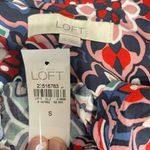 Loft  Long Sleeve Dress Size Small Stained Glass Floral Print Photo 6