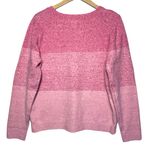 CUPCAKES & CASHMERE Women’s Pink Colorblocked Crewneck Sweater XL Photo 2