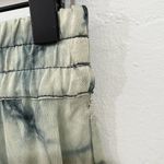 ZARA  Batik Green Blue Tie Dye Crinkle Midi Sirt Size Small Photo 2