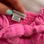 American Eagle Pink Front Tie Top Size M Photo 2